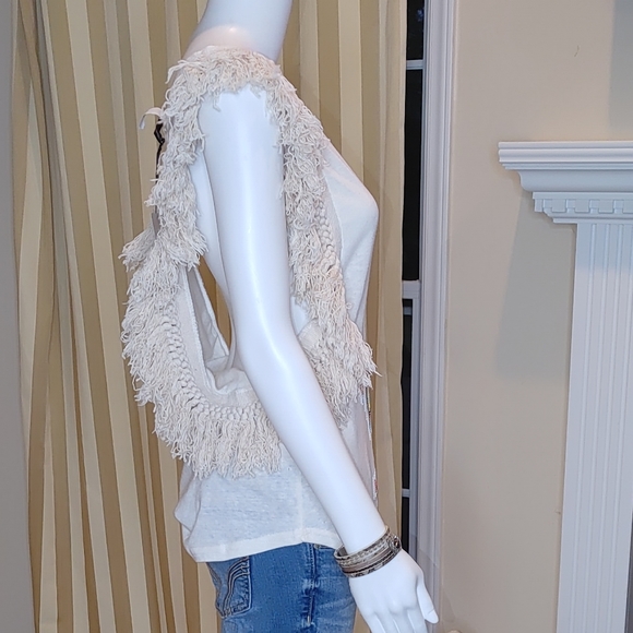 ASIS FRINGE AZTEC BOHO TOP S - Picture 3 of 6